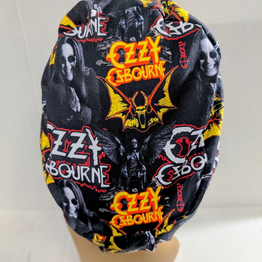 Ozzy, Euro Style Scrub Cap, Scrub Cap, Surgery Hat, Chemo Hat - Picture 2 of 2
